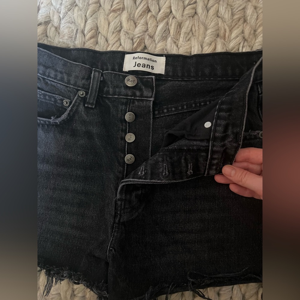 Reformation Dixie High Rise Jean Shorts - Picture 3 of 5